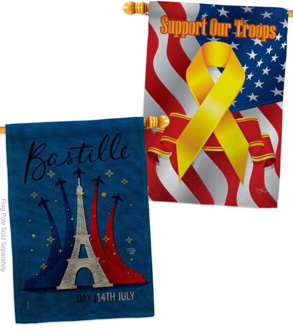 Bastille 14th July - Nationality Flags of the World Horizontal Impressions Decorative Flags HG190158 Made In USA - Image 36