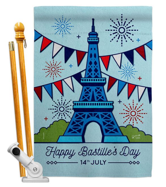 Happy Bastille Day - Nationality Flags of the World Horizontal Impressions Decorative Flags HG130394 Made In USA - Image 5