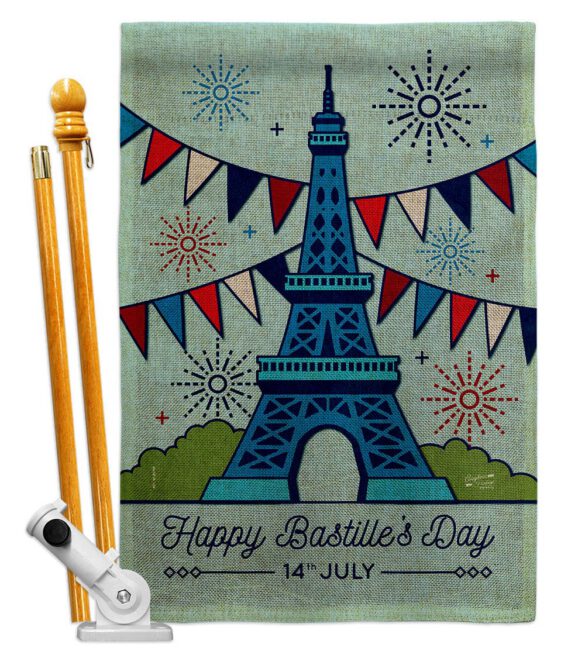 Happy Bastille Day - Nationality Flags of the World Horizontal Impressions Decorative Flags HG130394 Made In USA - Image 26