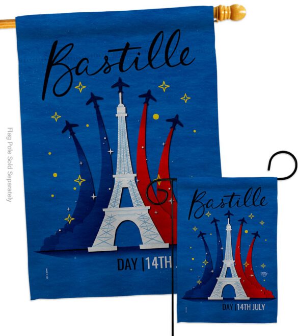 Bastille 14th July - Nationality Flags of the World Horizontal Impressions Decorative Flags HG190158 Made In USA - Image 4