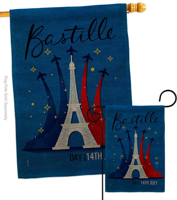 Bastille 14th July - Nationality Flags of the World Horizontal Impressions Decorative Flags HG190158 Made In USA - Image 25