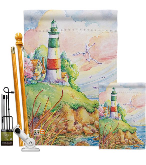 Cliff Lighthouse - Beach Coastal Vertical Impressions Decorative Flags HG106064 Made In USA - Image 6