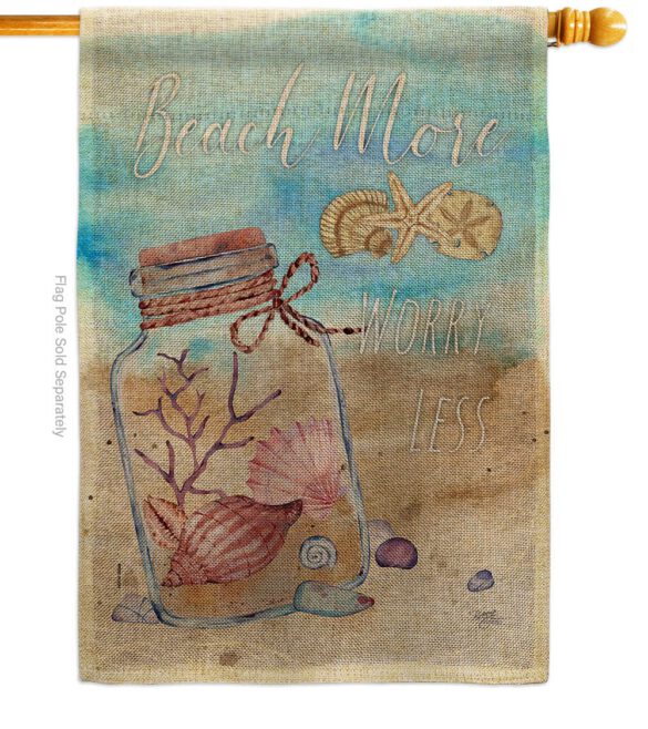 Beach More - Beach Coastal Vertical Impressions Decorative Flags HG106110 Made In USA - Image 12