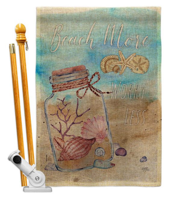 Beach More - Beach Coastal Vertical Impressions Decorative Flags HG106110 Made In USA - Image 15