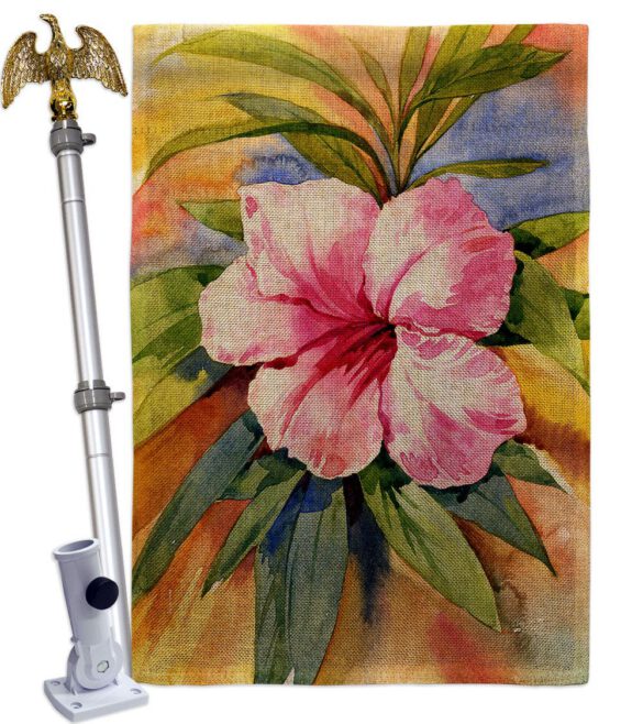 Hibiscus - Beach Coastal Vertical Impressions Decorative Flags HG137547 Made In USA - Image 19