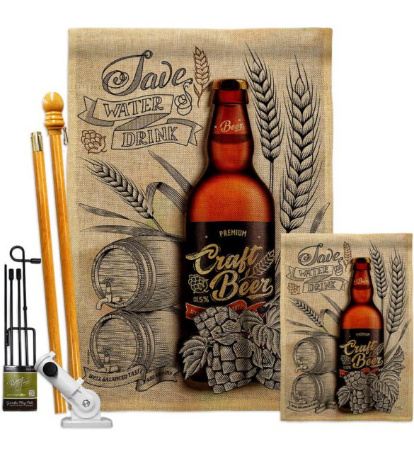 Craft Beer - Beverages Happy Hour & Drinks Vertical Impressions Decorative Flags HG117071 Made In USA - Image 16