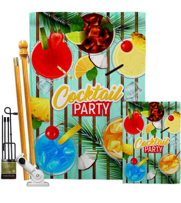 Cocktail Party - Beverages Happy Hour & Drinks Vertical Impressions Decorative Flags HG137529 Made In USA - Image 6