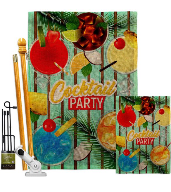 Cocktail Party - Beverages Happy Hour & Drinks Vertical Impressions Decorative Flags HG137529 Made In USA - Image 16
