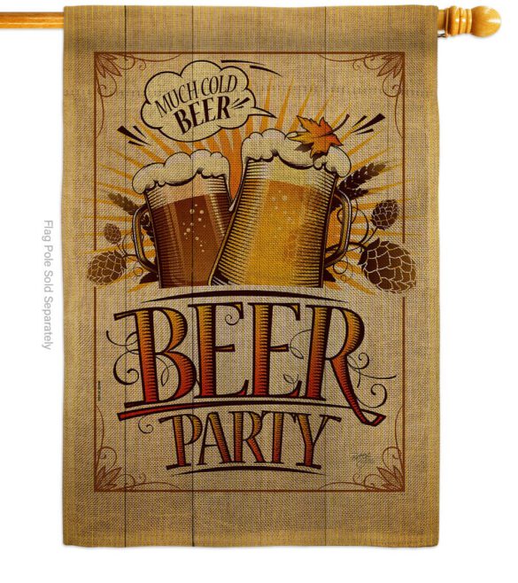Beer Party - Beverages Happy Hour & Drinks Vertical Impressions Decorative Flags HG117061 Made In USA - Image 12