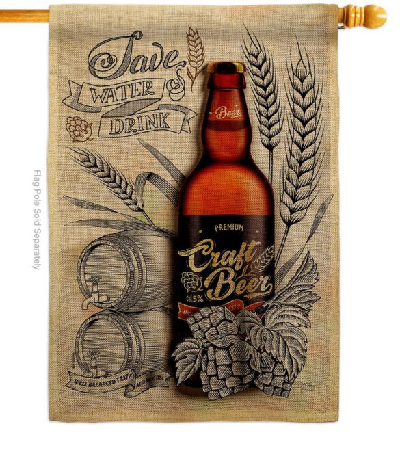 Craft Beer - Beverages Happy Hour & Drinks Vertical Impressions Decorative Flags HG117071 Made In USA - Image 12