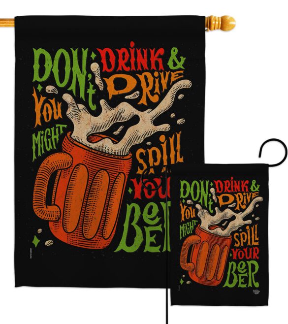 Don't Drink Beer - Beverages Happy Hour & Drinks Vertical Impressions Decorative Flags HG192300 Made In USA - Image 3