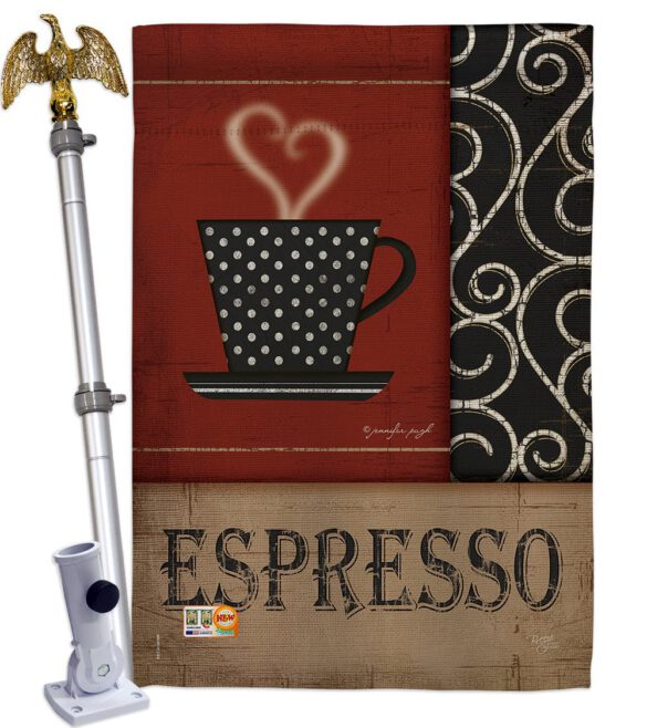 Espresso - Beverages Happy Hour & Drinks Vertical Impressions Decorative Flags HG117026 Made In USA - Image 13