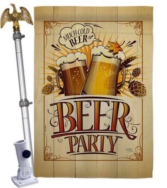 Beer Party - Beverages Happy Hour & Drinks Vertical Impressions Decorative Flags HG117061 Made In USA - Image 9