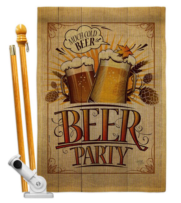 Beer Party - Beverages Happy Hour & Drinks Vertical Impressions Decorative Flags HG117061 Made In USA - Image 15
