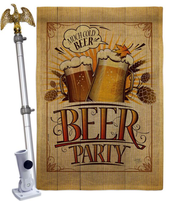 Beer Party - Beverages Happy Hour & Drinks Vertical Impressions Decorative Flags HG117061 Made In USA - Image 19