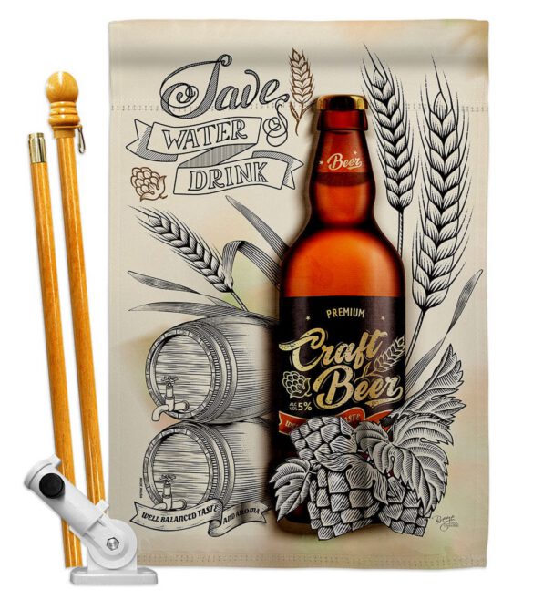 Craft Beer - Beverages Happy Hour & Drinks Vertical Impressions Decorative Flags HG117071 Made In USA - Image 5