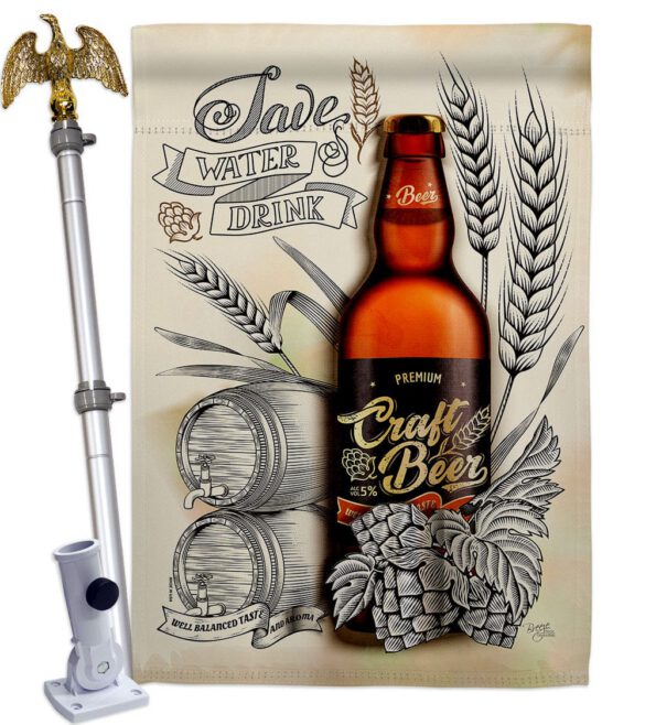 Craft Beer - Beverages Happy Hour & Drinks Vertical Impressions Decorative Flags HG117071 Made In USA - Image 9