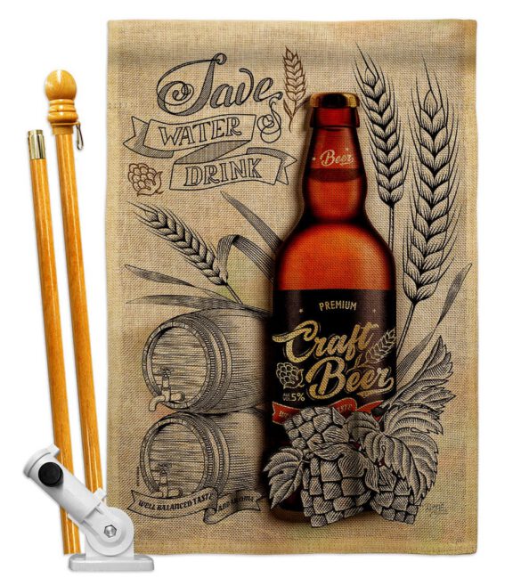 Craft Beer - Beverages Happy Hour & Drinks Vertical Impressions Decorative Flags HG117071 Made In USA - Image 15