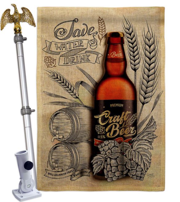 Craft Beer - Beverages Happy Hour & Drinks Vertical Impressions Decorative Flags HG117071 Made In USA - Image 19