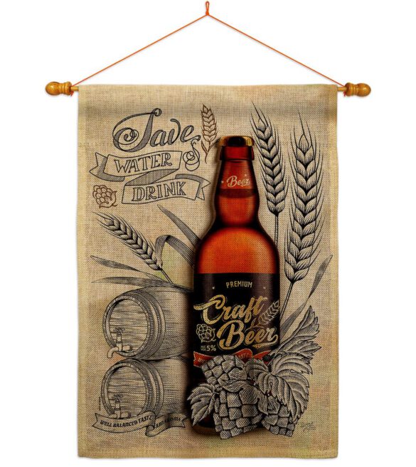 Craft Beer - Beverages Happy Hour & Drinks Vertical Impressions Decorative Flags HG117071 Made In USA - Image 20