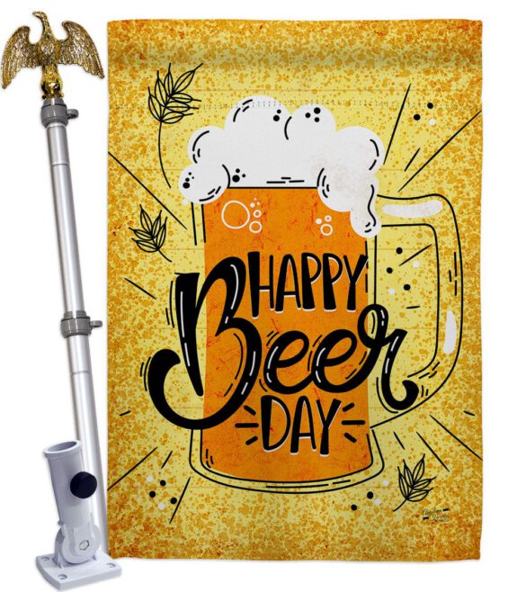 Happy Beer Day - Beverages Happy Hour & Drinks Vertical Impressions Decorative Flags HG137519 Made In USA - Image 9