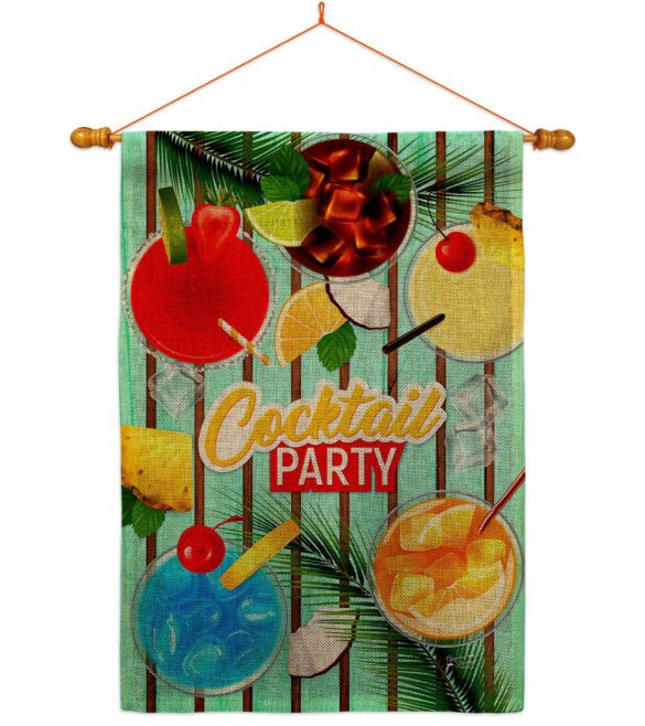 Cocktail Party - Beverages Happy Hour & Drinks Vertical Impressions Decorative Flags HG137529 Made In USA - Image 20