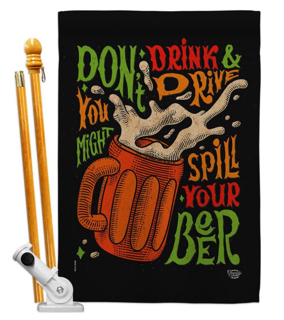 Don't Drink Beer - Beverages Happy Hour & Drinks Vertical Impressions Decorative Flags HG192300 Made In USA - Image 5