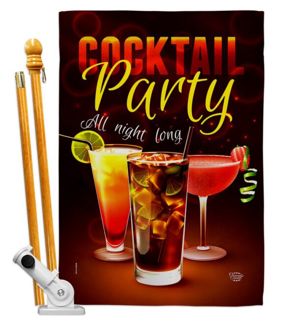 All Night Long - Beverages Happy Hour & Drinks Vertical Impressions Decorative Flags HG192523 Made In USA - Image 6