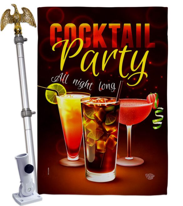 All Night Long - Beverages Happy Hour & Drinks Vertical Impressions Decorative Flags HG192523 Made In USA - Image 10