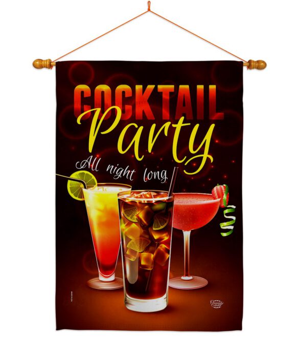 All Night Long - Beverages Happy Hour & Drinks Vertical Impressions Decorative Flags HG192523 Made In USA - Image 11