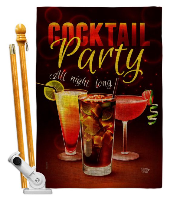 All Night Long - Beverages Happy Hour & Drinks Vertical Impressions Decorative Flags HG192523 Made In USA - Image 16