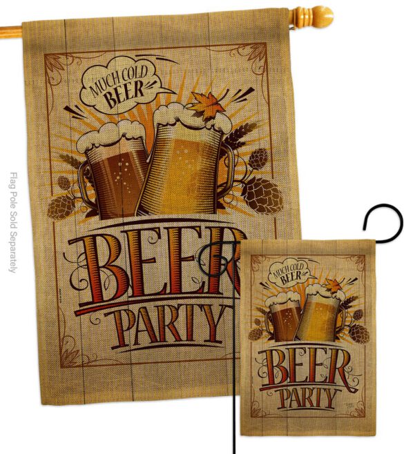 Beer Party - Beverages Happy Hour & Drinks Vertical Impressions Decorative Flags HG117061 Made In USA - Image 13
