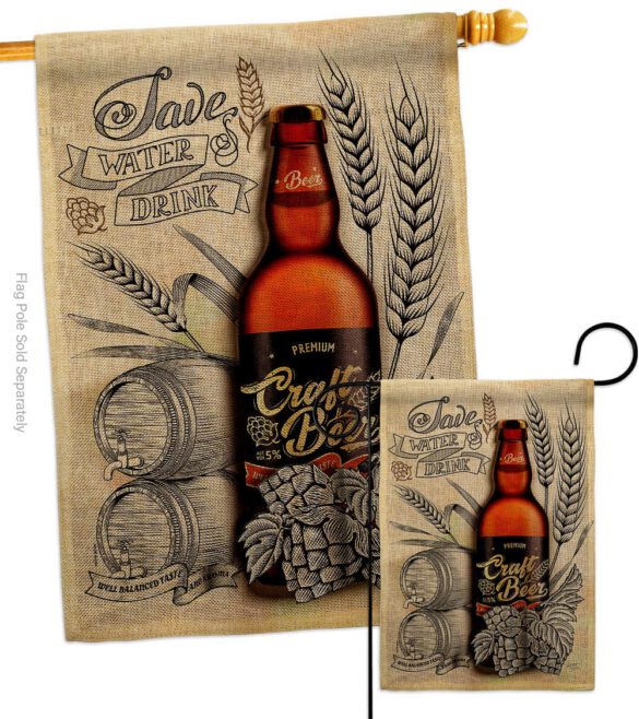 Craft Beer - Beverages Happy Hour & Drinks Vertical Impressions Decorative Flags HG117071 Made In USA - Image 13