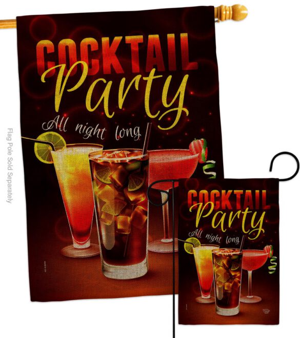 All Night Long - Beverages Happy Hour & Drinks Vertical Impressions Decorative Flags HG192523 Made In USA - Image 14