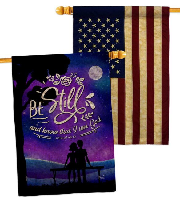 Be Still - Faith Religious Inspirational Vertical Impressions Decorative Flags HG130349 Made In USA - Image 30
