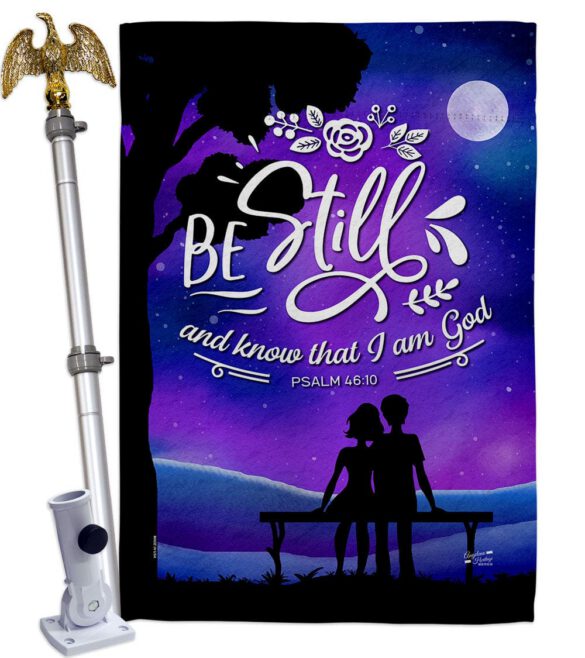 Be Still - Faith Religious Inspirational Vertical Impressions Decorative Flags HG130349 Made In USA - Image 21