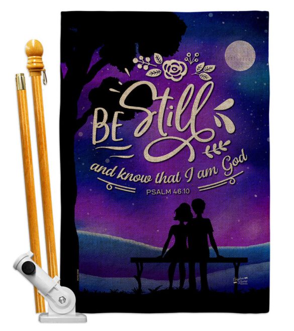 Be Still - Faith Religious Inspirational Vertical Impressions Decorative Flags HG130349 Made In USA - Image 27