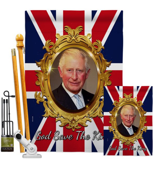 God Save The King - Expression Inspirational Vertical Impressions Decorative Flags HG180335 Made In USA - Image 6