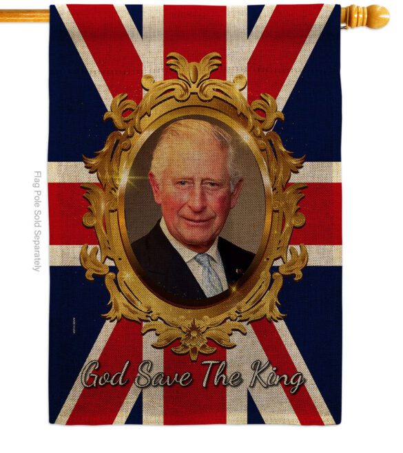 God Save The King - Expression Inspirational Vertical Impressions Decorative Flags HG180335 Made In USA - Image 23
