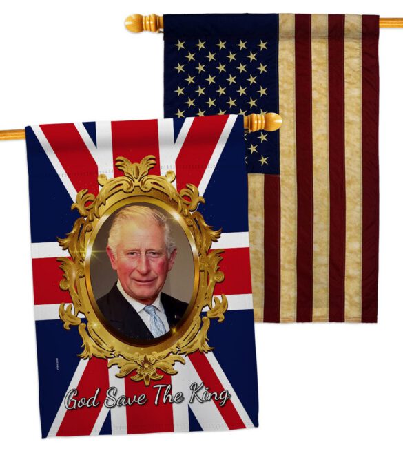 God Save The King - Expression Inspirational Vertical Impressions Decorative Flags HG180335 Made In USA - Image 8