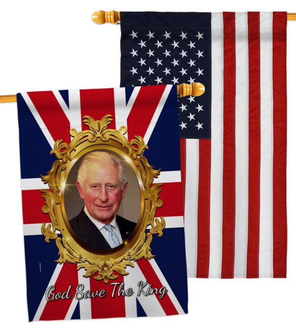 God Save The King - Expression Inspirational Vertical Impressions Decorative Flags HG180335 Made In USA - Image 15