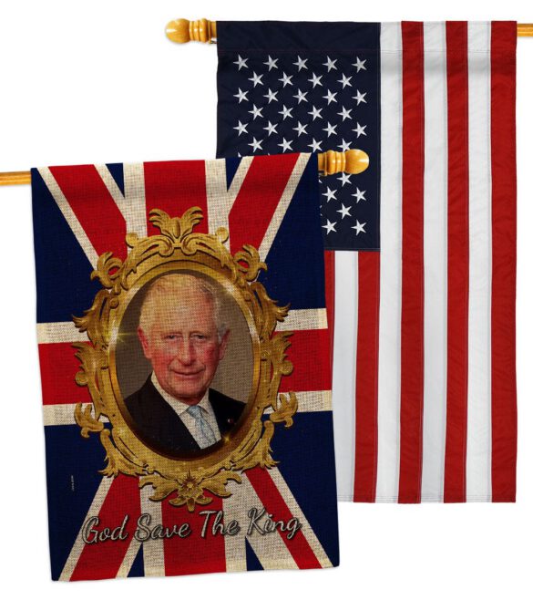 God Save The King - Expression Inspirational Vertical Impressions Decorative Flags HG180335 Made In USA - Image 36