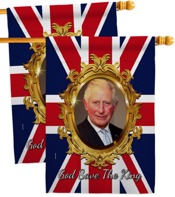 God Save The King - Expression Inspirational Vertical Impressions Decorative Flags HG180335 Made In USA - Image 12