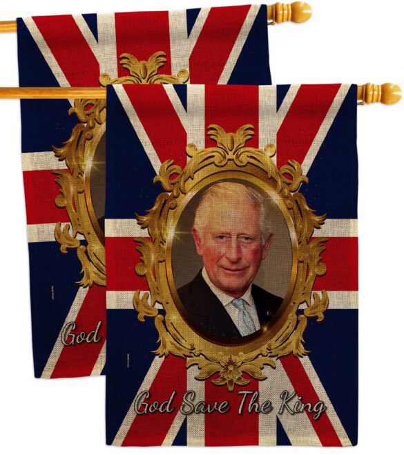 God Save The King - Expression Inspirational Vertical Impressions Decorative Flags HG180335 Made In USA - Image 33