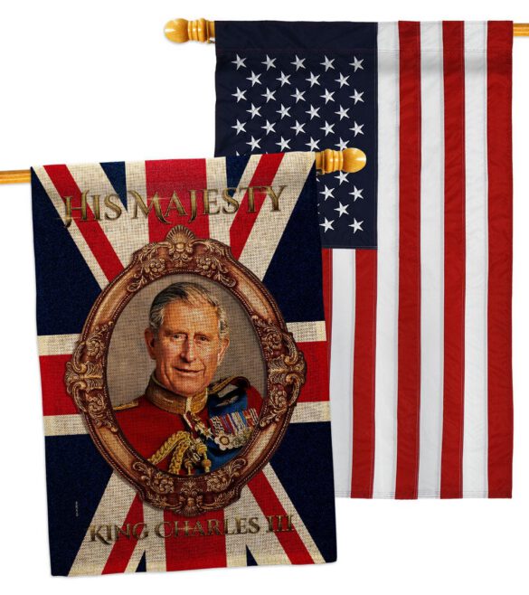 His Majesty CR III - Expression Inspirational Vertical Impressions Decorative Flags HG180337 Made In USA - Image 36