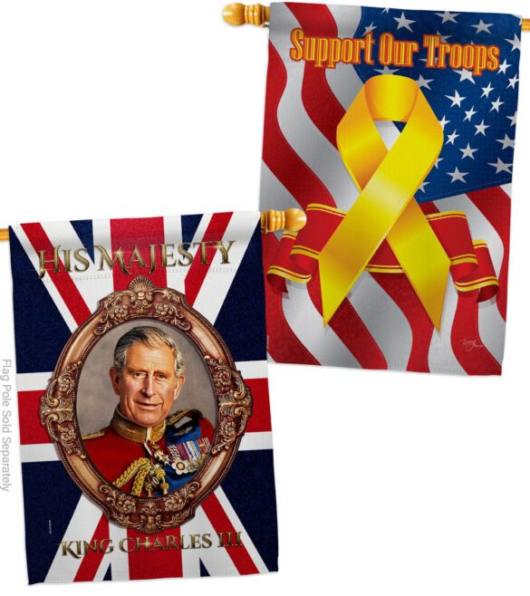 His Majesty CR III - Expression Inspirational Vertical Impressions Decorative Flags HG180337 Made In USA - Image 14