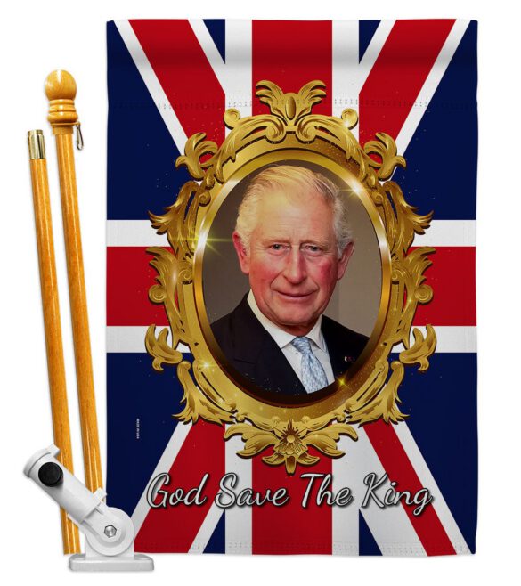 God Save The King - Expression Inspirational Vertical Impressions Decorative Flags HG180335 Made In USA - Image 5