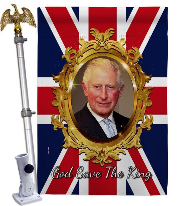 God Save The King - Expression Inspirational Vertical Impressions Decorative Flags HG180335 Made In USA - Image 20