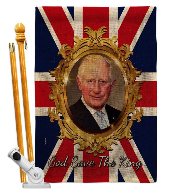 God Save The King - Expression Inspirational Vertical Impressions Decorative Flags HG180335 Made In USA - Image 26
