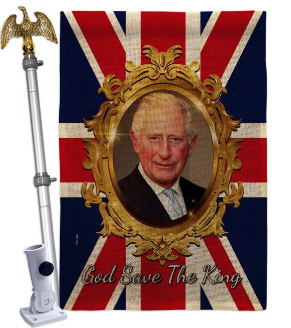 God Save The King - Expression Inspirational Vertical Impressions Decorative Flags HG180335 Made In USA - Image 41